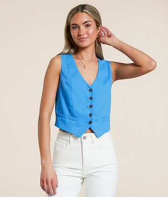 Double Zero Linen Blend Vest