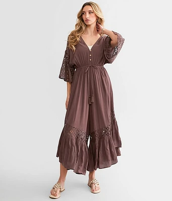 Hyfve Crochet Wide Leg Jumpsuit