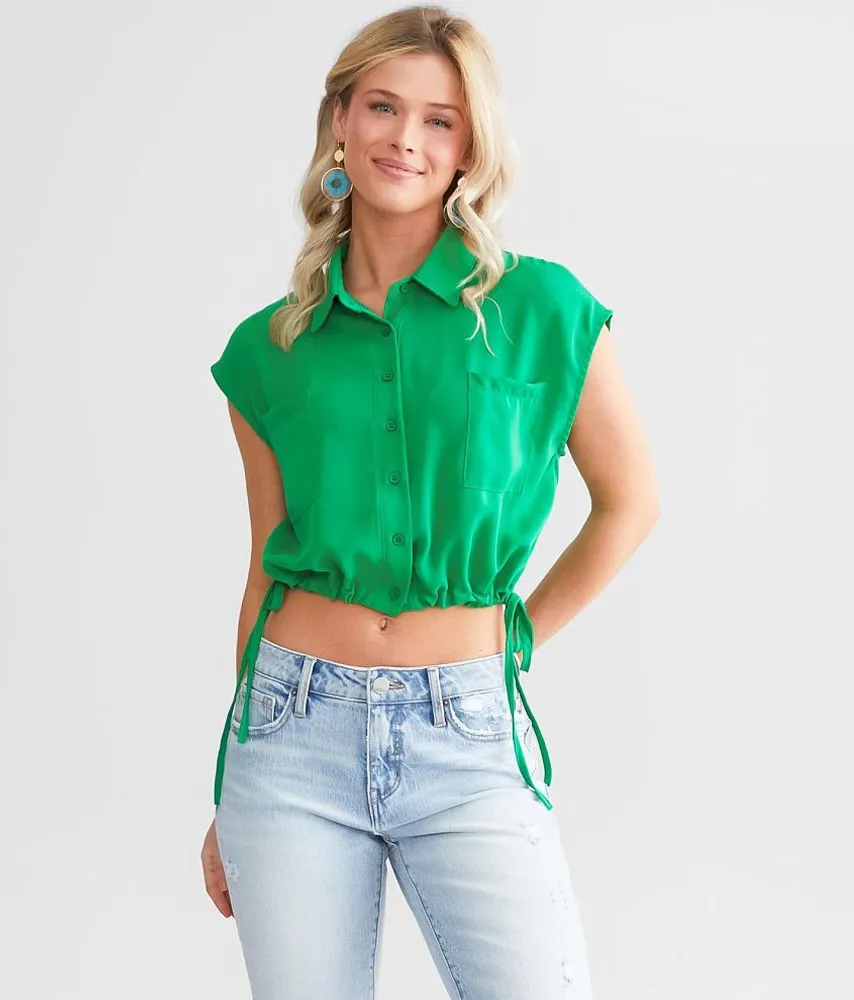 Press Pause Cropped Top