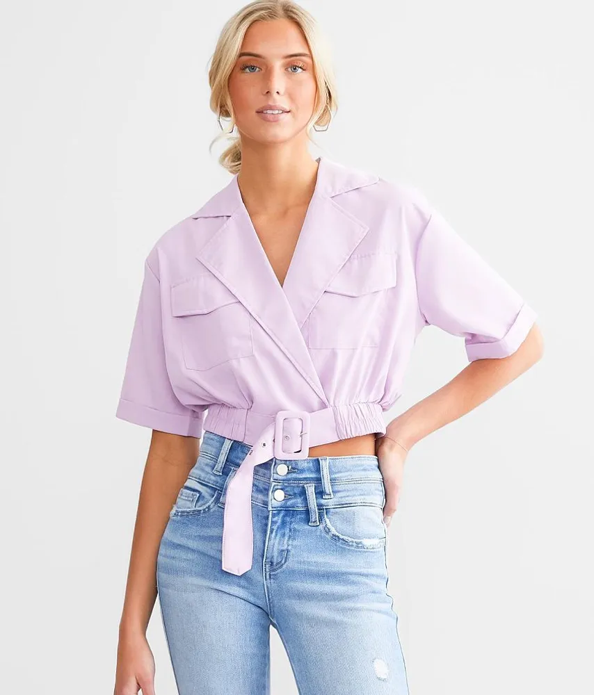 She's Iconic Surplice Dolman Top