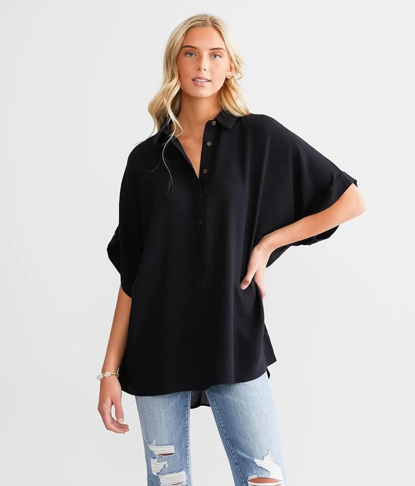 One & Only Oversized Dolman Henley