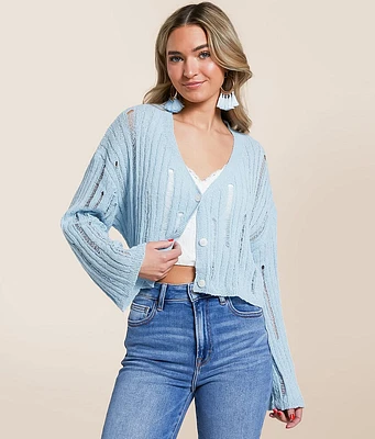 Hyfve Destructed Cardigan Sweater