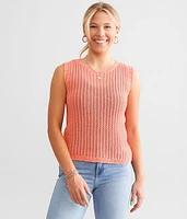 Hyfve Open Stitch Sweater Tank Top