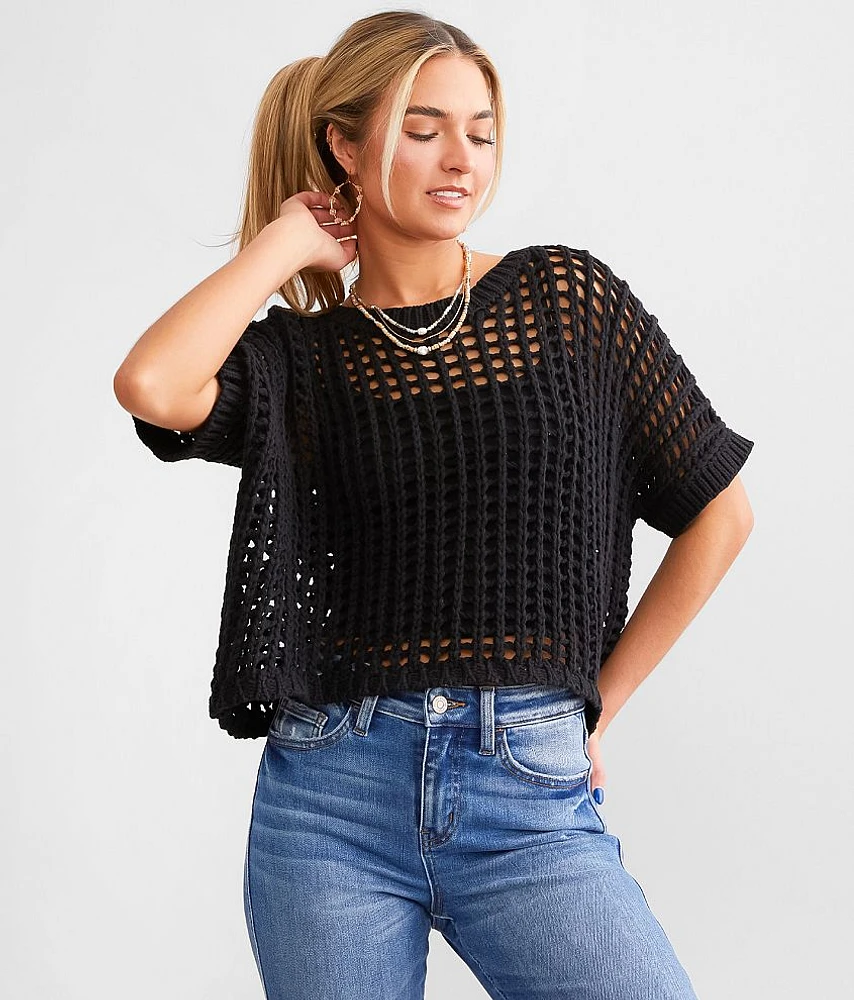 Cropped Boxy Sweater