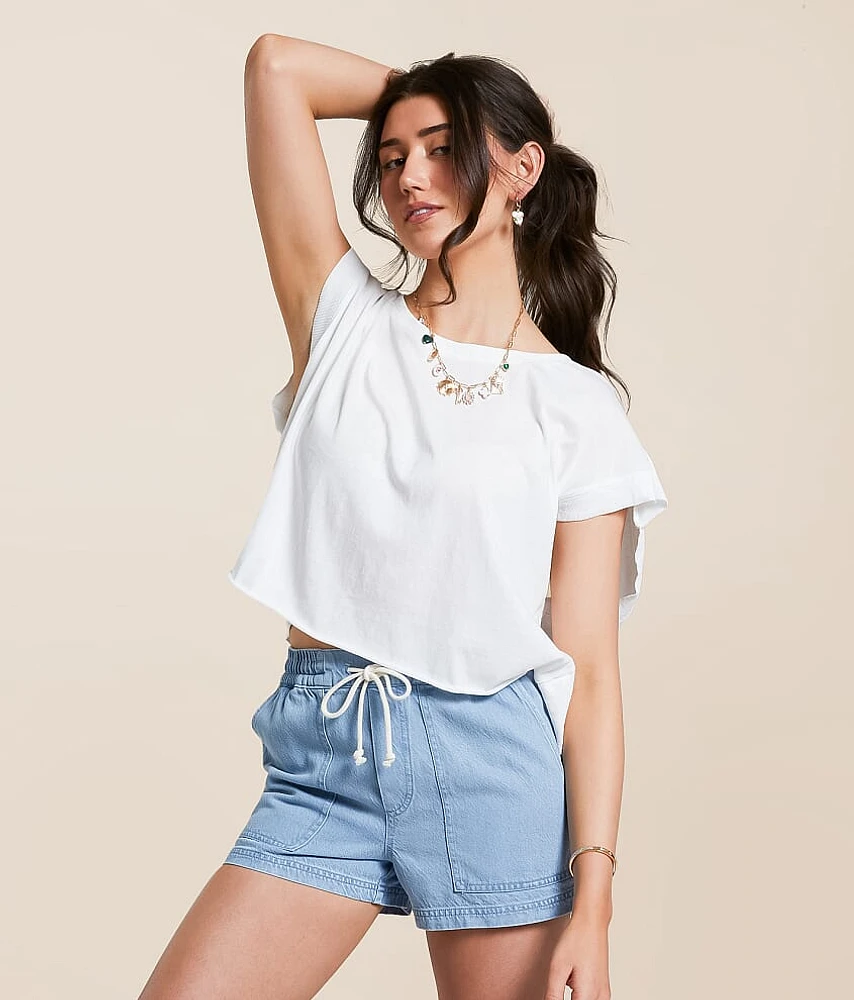 Open Back Cropped Top
