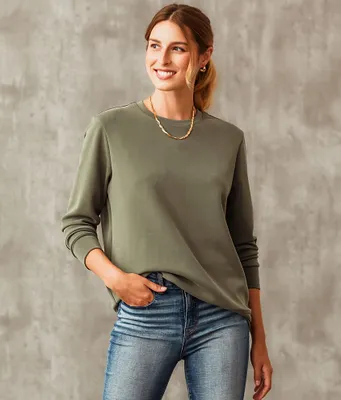 Buckle Black Modal Blend Pullover