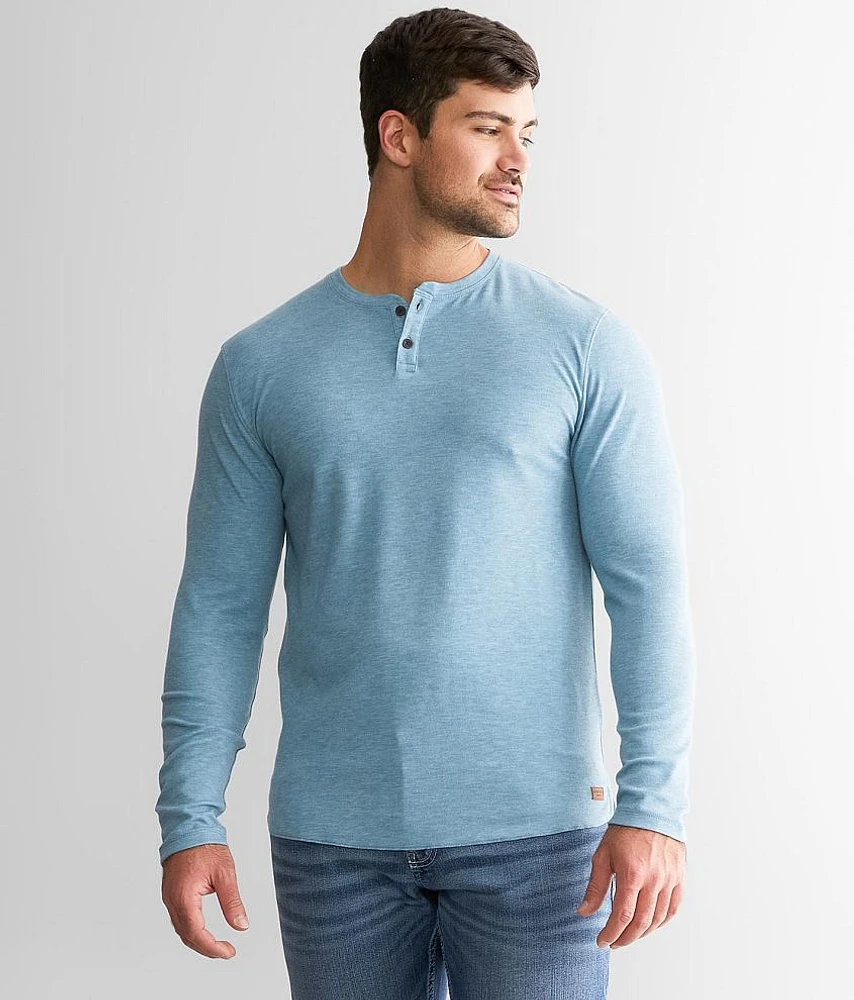 Brushed Knit Henley
