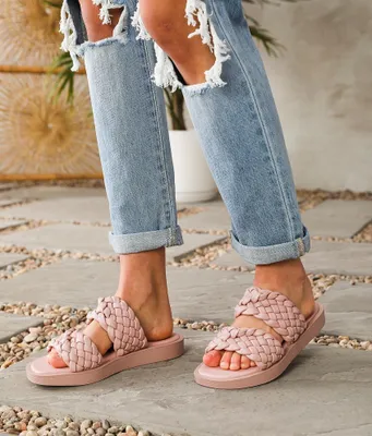 Qupid Cal Braided Sandal