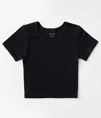 Girls - Modish Rebel Ribbed T-Shirt