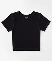 Girls - Modish Rebel Ribbed T-Shirt