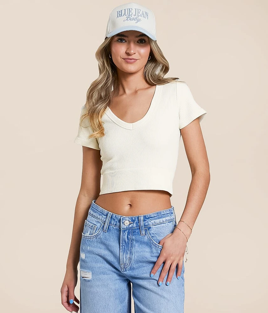 Ribbed Stretch Top