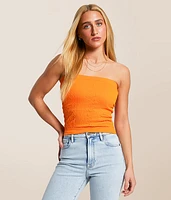 Freshwear Textured Seamless Stretch Tube Top