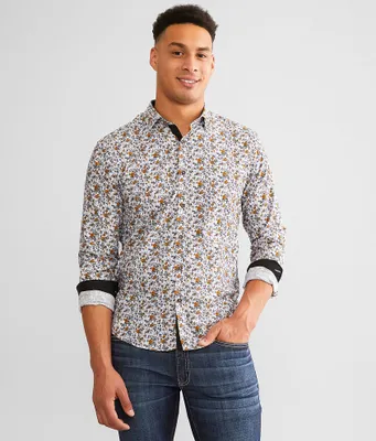 Eight X Floral Print Stretch Shirt