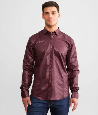Eight X Foiled Checker Stretch Shirt