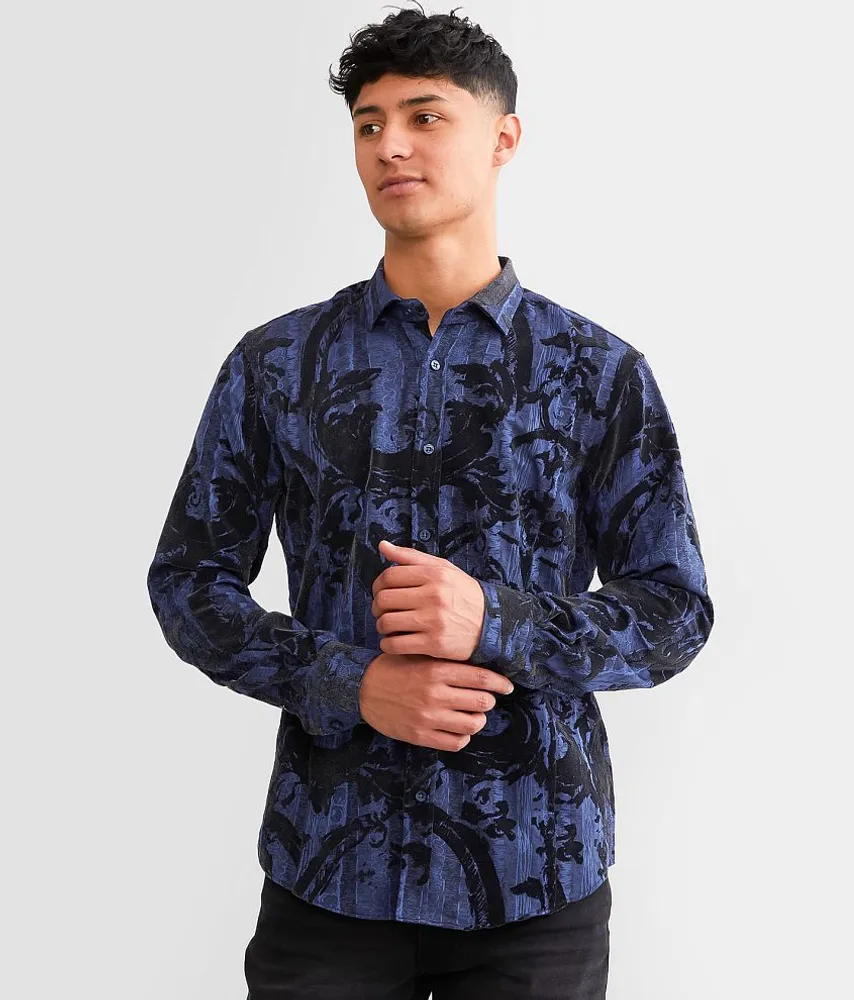 Flocked Metallic Shirt
