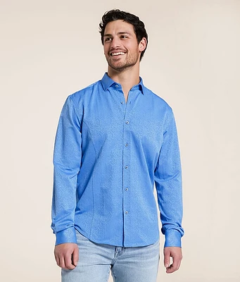 Eight X Embroidered Floral Shirt