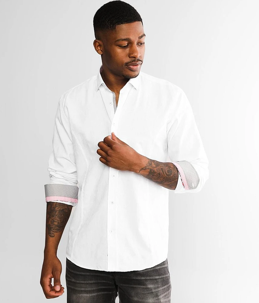 Tonal Paisley Jacquard Shirt