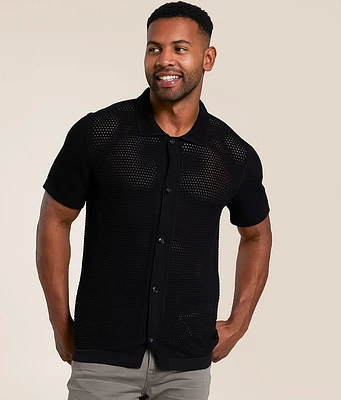 Eight X Solid Open Weave Shirt
