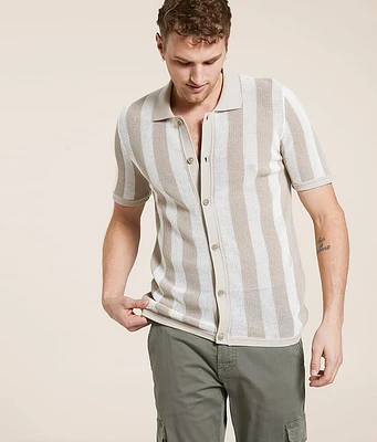 Eight X Striped Knit Shirt