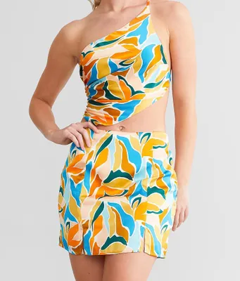Emory Park Satin Mini Skirt