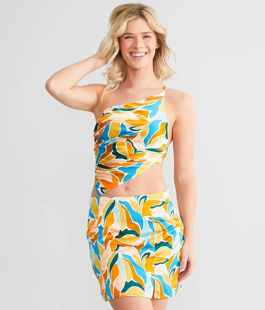 One Shoulder Asymmetrical Tank Top