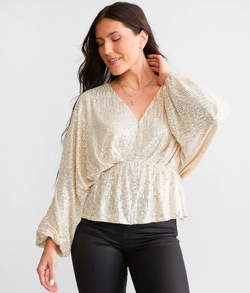 Sequins Dolman Top