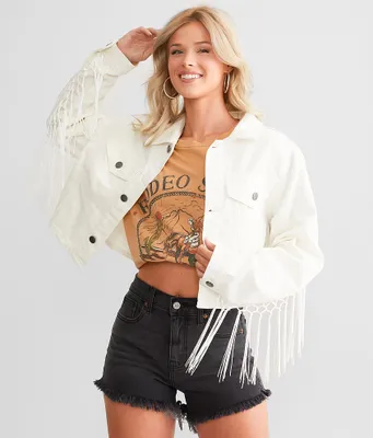 PTCL Fringe Denim Jacket