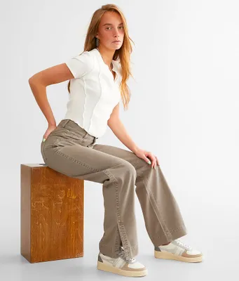 Gilded Intent 90's Wide Leg Straight Split Pant