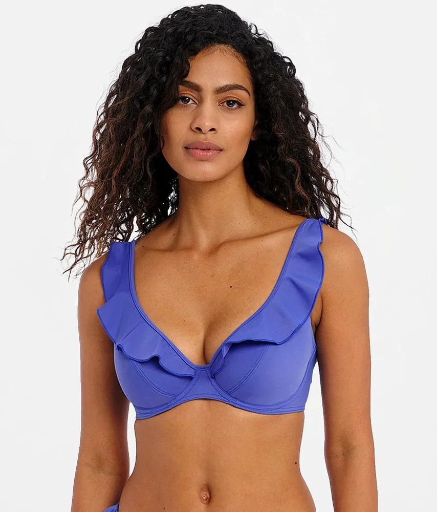 Jewel Cove Apex Ruffle Underwire Swim Top