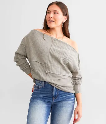 Daytrip Pieced Off The Shoulder Top