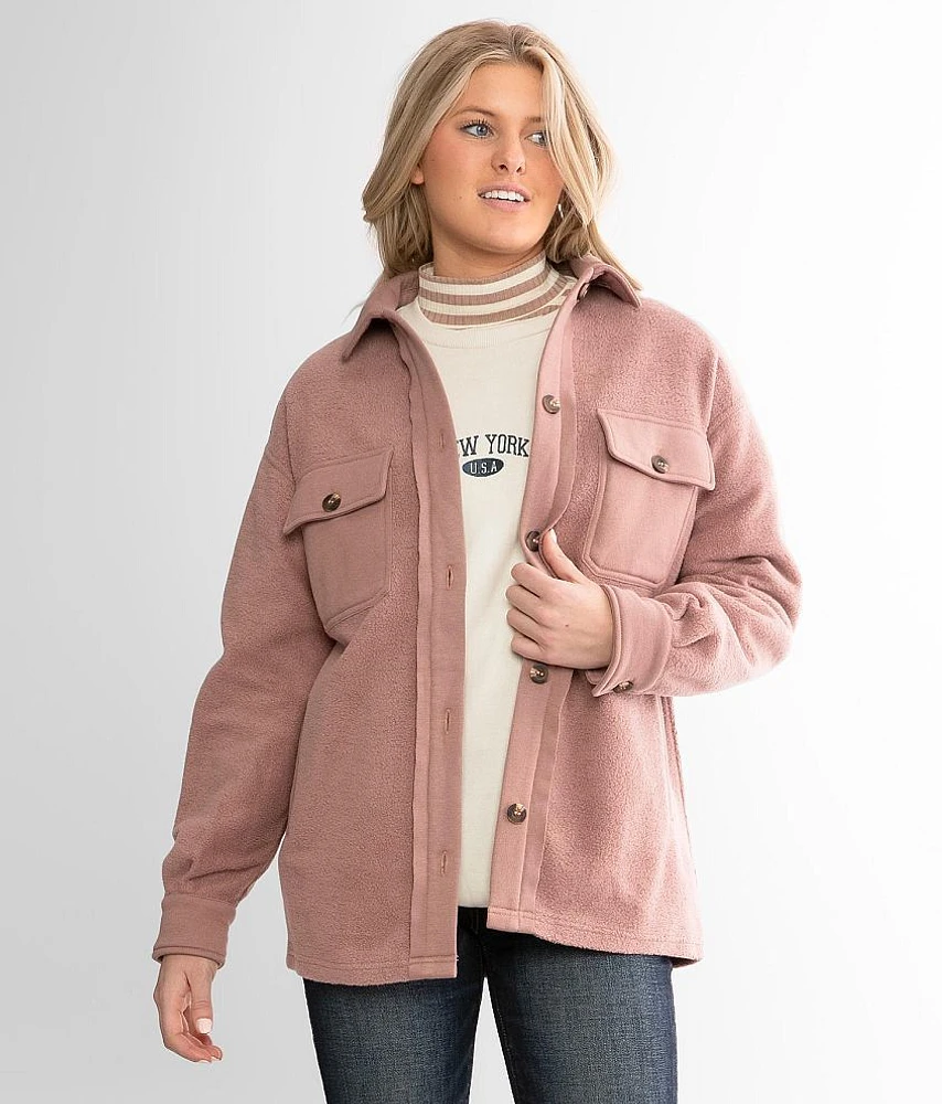 Pieced Fleece Shacket