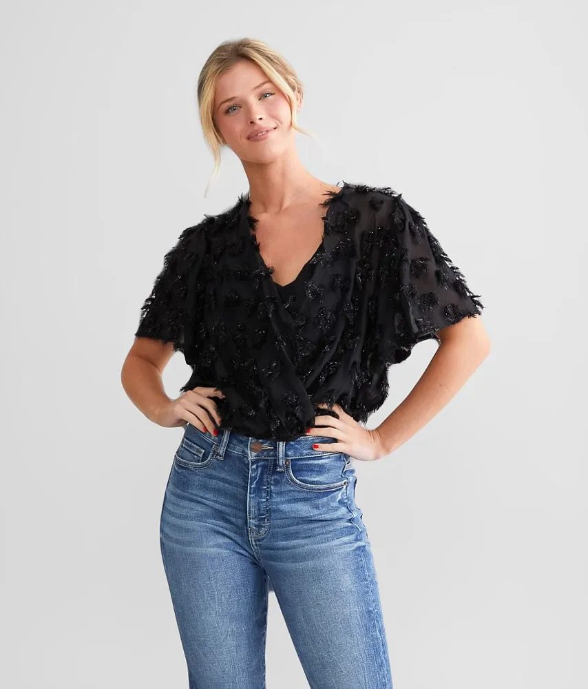 Willow & Root Sparkle Fringe Layered Bodysuit