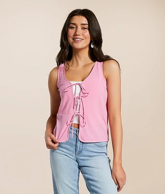 Willow & Root Front Tie Tank Top