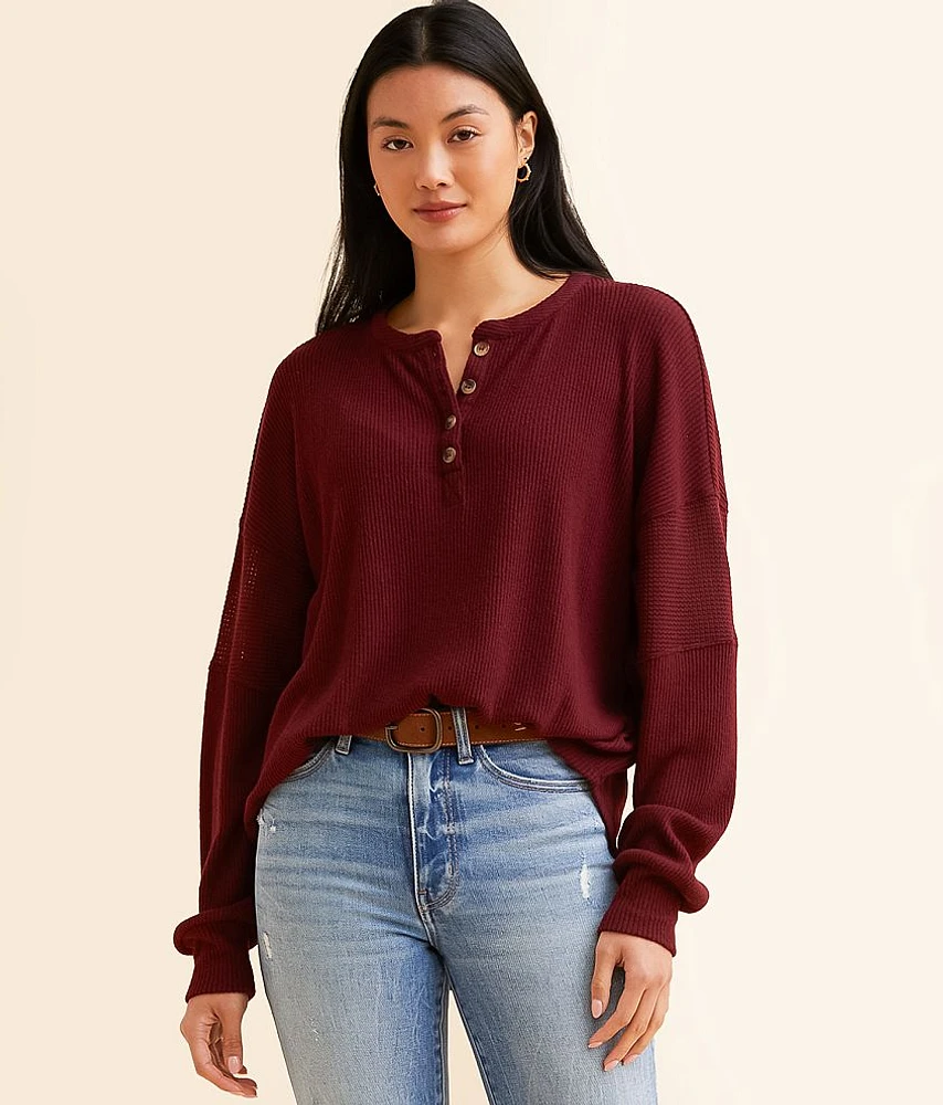 Ribbed Henley