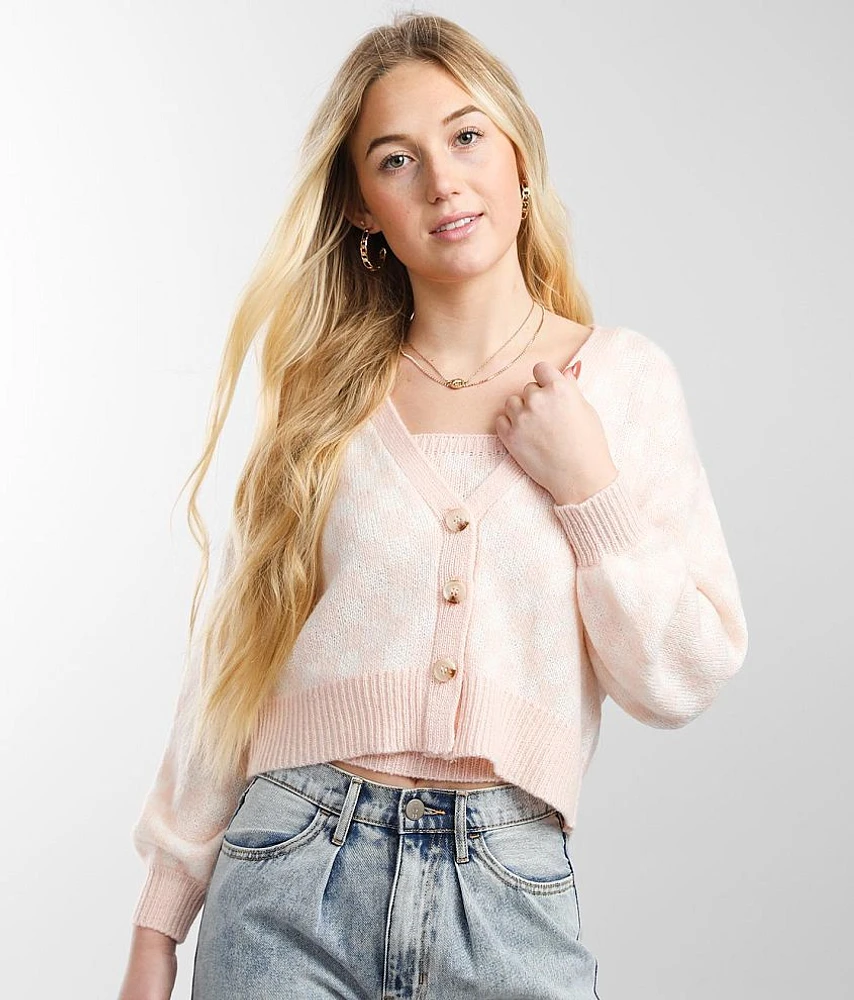 Checkered 2 Piece Sweater Set