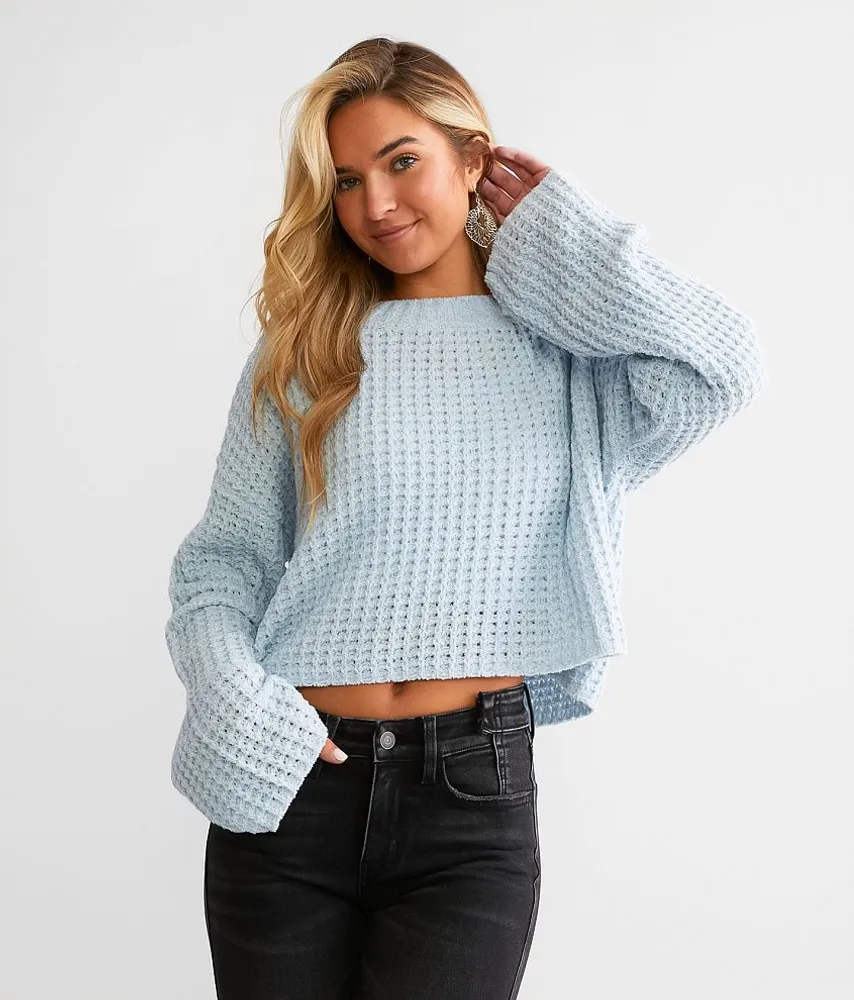 Chenille Cropped Sweater