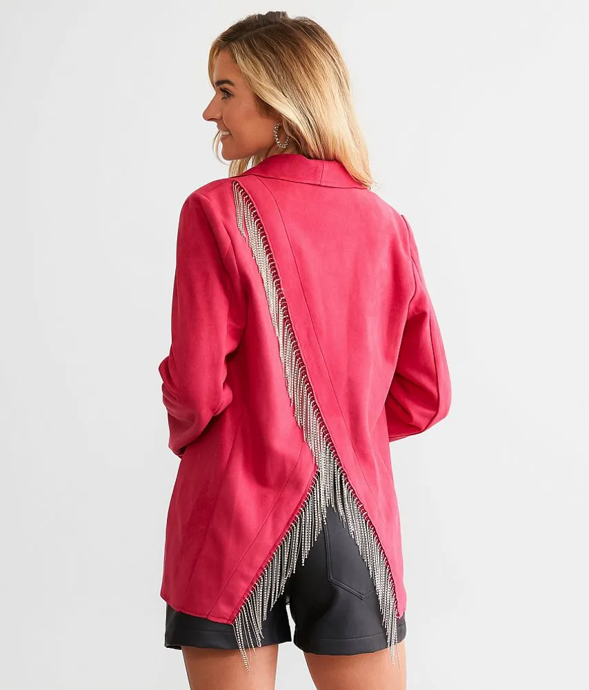 Rhinestone Fringe Jacket