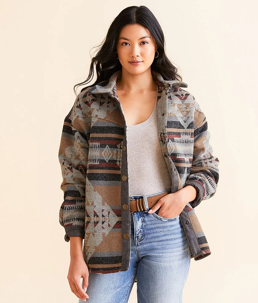 Pieced Aztec Shacket