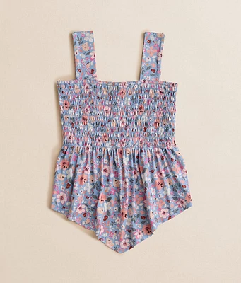 Girls - BKE Floral Smocked Tank Top