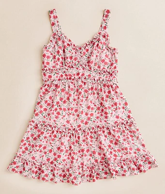 Girls - Honey & Sparkle Floral Mini Dress