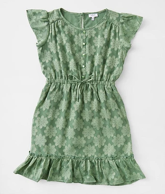 Girls - Willow & Root Floral Lace Overlay Dress
