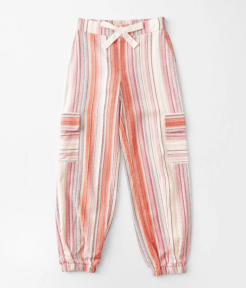Girls - Willow & Root Striped Cargo Jogger