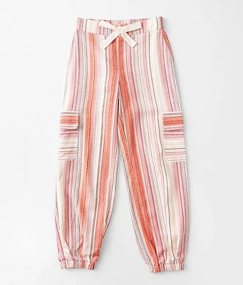 Girls - Willow & Root Striped Cargo Jogger