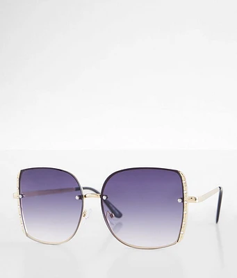 BKE Square Glitz Sunglasses