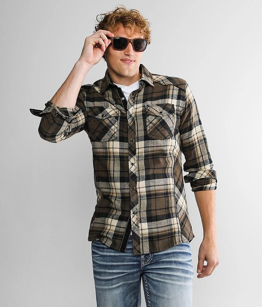 BKE Plaid Tailored Flannel Shirt