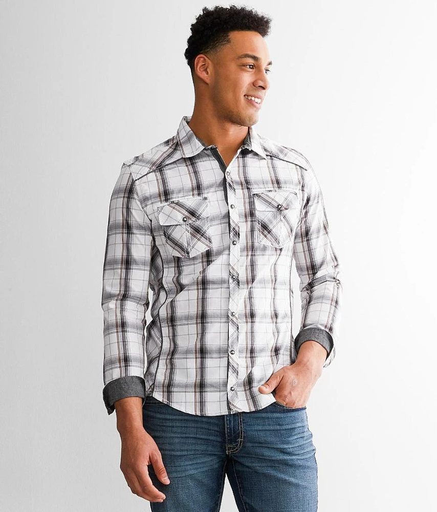 Plaid Tailored Stretch Shirt