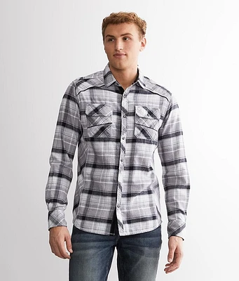 BKE Brushed Plaid Standard Shirt