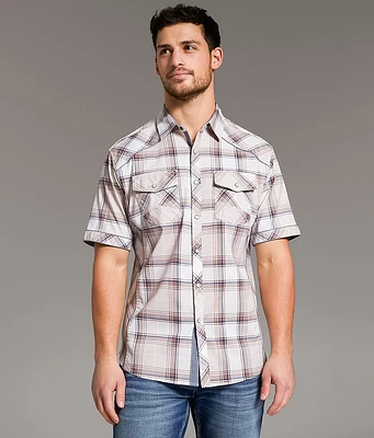 BKE Plaid Athletic Stretch Shirt