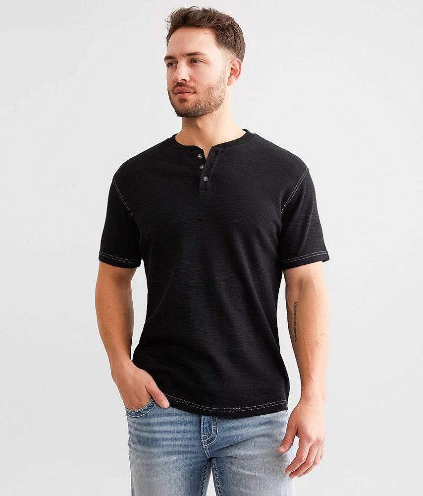 Slub Knit Henley