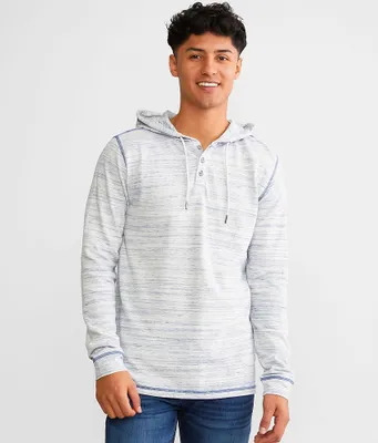 BKE Marled Henley Hoodie